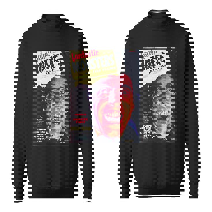 ヴァンパイア ハロウィン ホラー ヴィンテージ ドラキュラ コミックブック レトロ スウェットシャツ