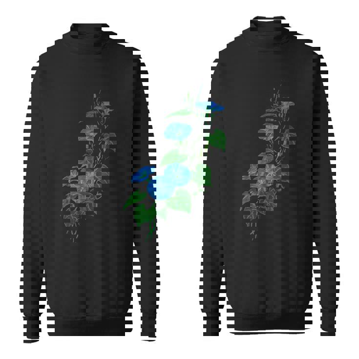 ヴィクトリア朝スタイル朝顔ワイルドフラワーバイン スウェットシャツ