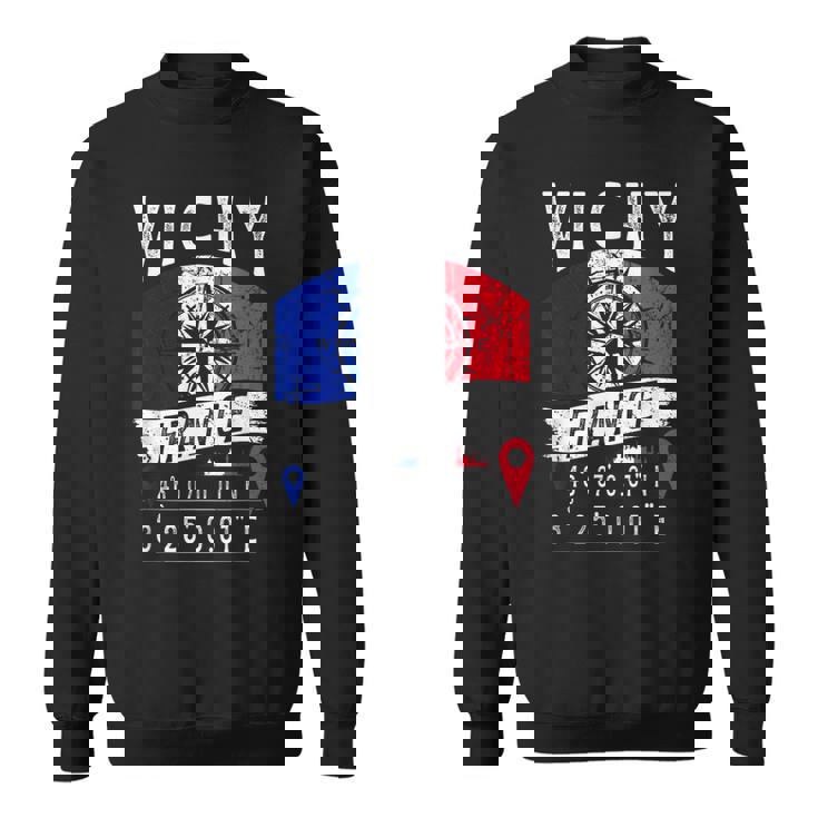 ヴィシー フランス 国旗 Gps座標 スウェットシャツ