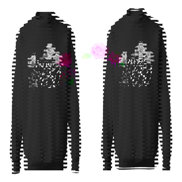 ヴィンテージ 1950 ピンクローズ 75歳 75歳 誕生日 母の日 スウェットシャツ