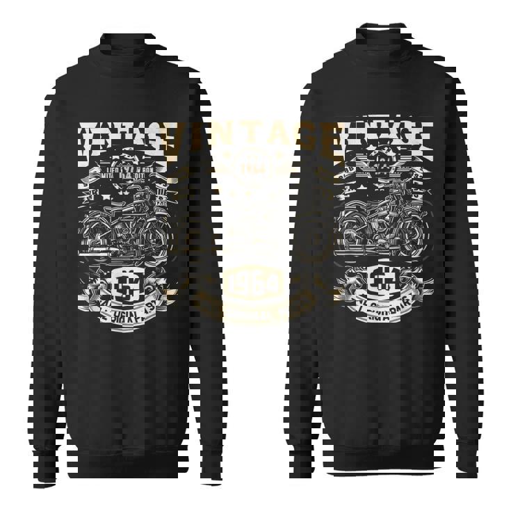 ヴィンテージ 1964年 1964年生まれ 60歳の誕生日 オートバイバイカー スウェットシャツ