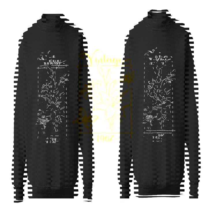 ヴィンテージ 1967 百合花 蝶 56歳 56歳の誕生日 スウェットシャツ