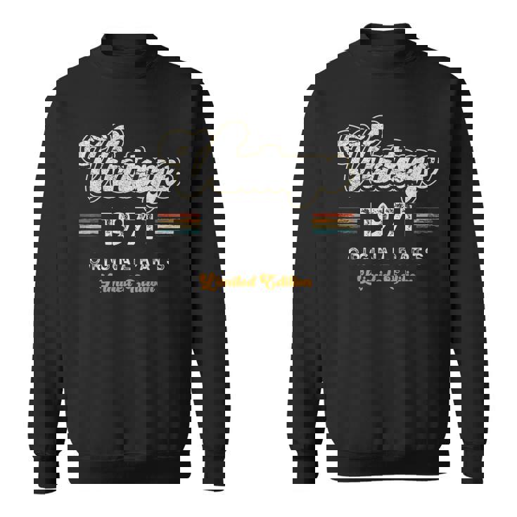 ヴィンテージ 1971 オリジナル・パーツ 限定版 54歳の誕生日 スウェットシャツ