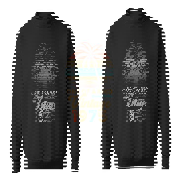 ヴィンテージ 1975 パームツリー サンセット 50歳 誕生日 レトロ スウェットシャツ