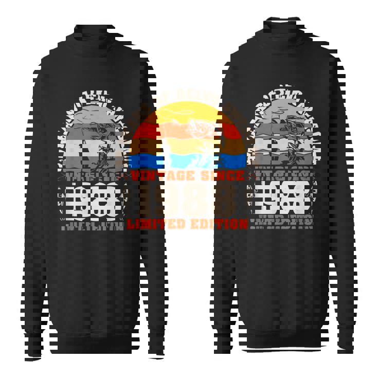 ヴィンテージ 37歳の誕生日 37歳の釣り愛好家 1988年生まれ スウェットシャツ