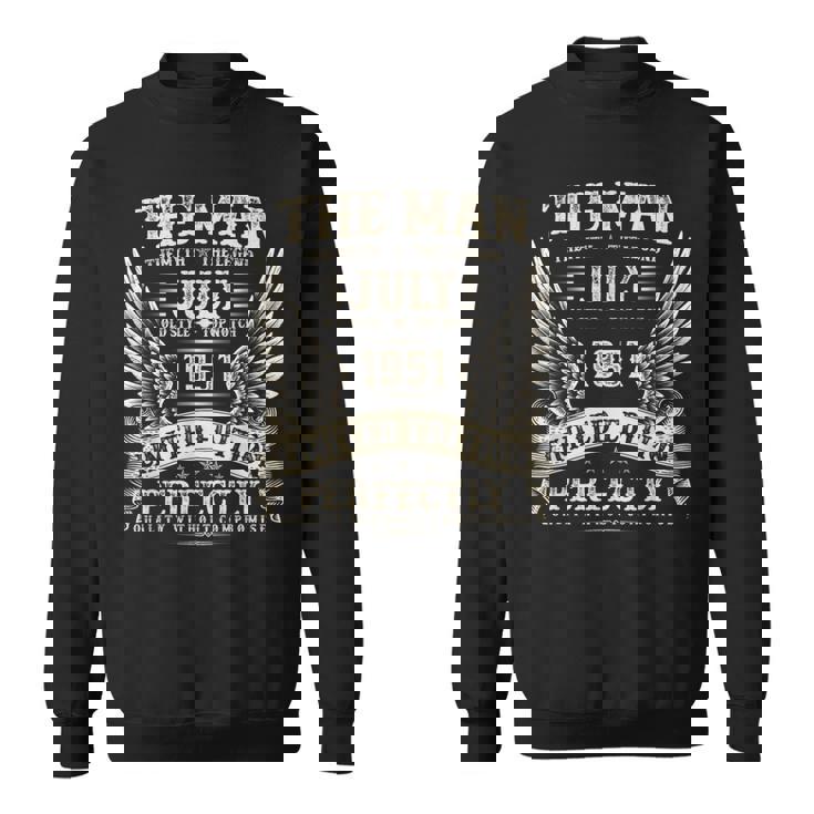 ヴィンテージ 74歳の男性向けギフト 1951年7月 74歳の誕生日 スウェットシャツ