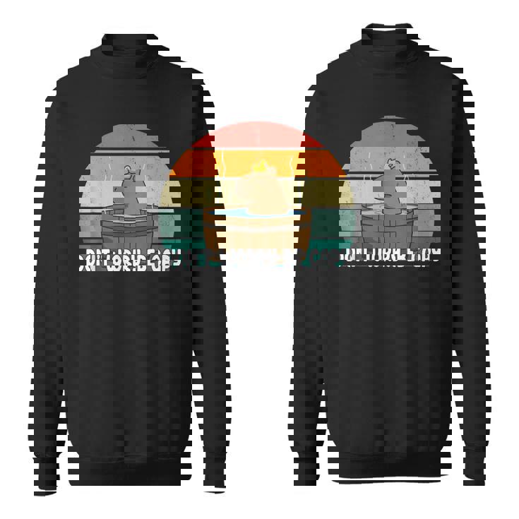 ヴィンテージ Don't Worry Be Capy Capybara スウェットシャツ