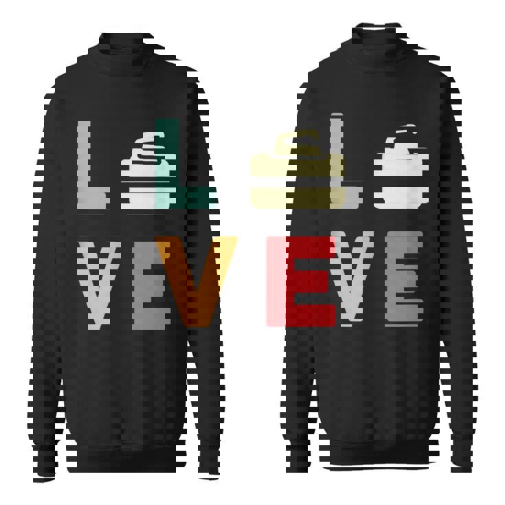 ヴィンテージ I Love Curling Curling Lover レトロカーリング スウェットシャツ