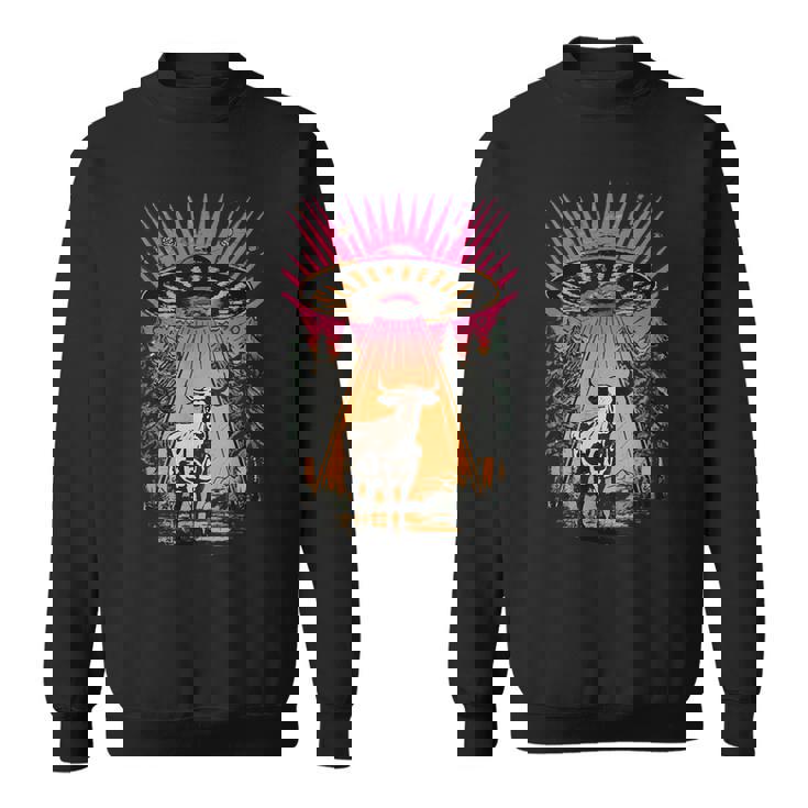 ヴィンテージ Ufo 牛 誘拐 エイリアン レトロ スウェットシャツ