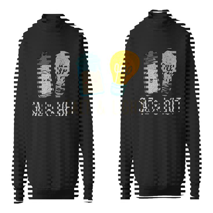 ヴィンテージ キュート ソルトライト 聖書 詩 マタイ 誇り高きクリスチャン スウェットシャツ