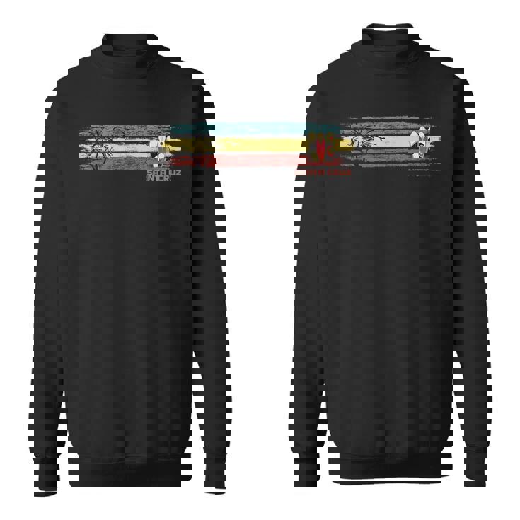 ヴィンテージ サンタクルーズ レトロ サーファー ビーチ サンタクルーズ カリフォルニア スウェットシャツ