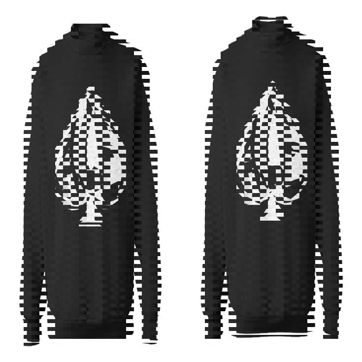 ヴィンテージ スペードのエース テキサスホールデム トランプ スウェットシャツ