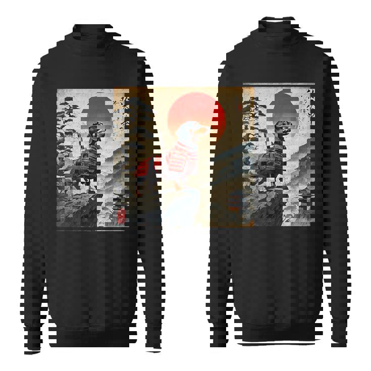 ヴィンテージ ダックスフンド サムライ ウナー 犬 日本の浮世絵 アート スウェットシャツ