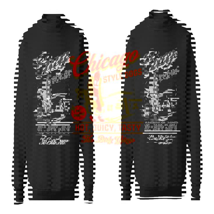 ヴィンテージ ダーティ グリンゴ シカゴスタイル ホットドッグ レトロ バイカー スウェットシャツ
