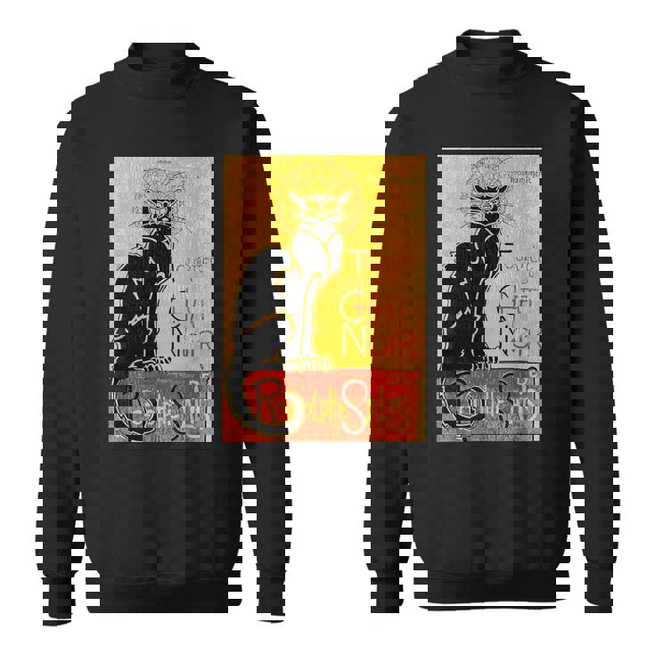 ヴィンテージ トゥール デュ シャ ノワール クロネコ ハロウィン用 スウェットシャツ