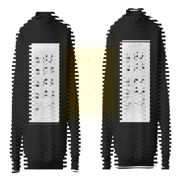 ヴィンテージ トラウトフィッシング フライ メアリーオービス フィッシャーマンアート スウェットシャツ