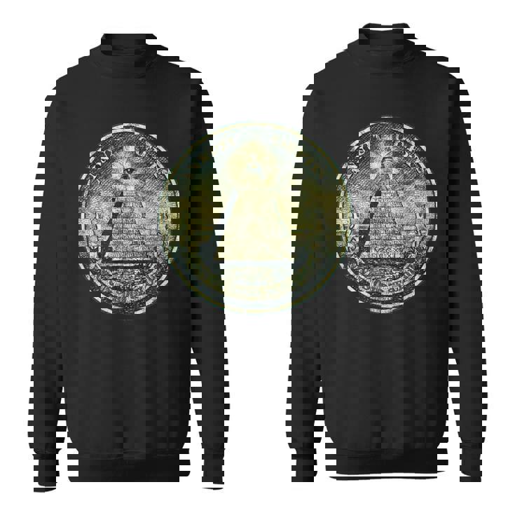 ヴィンテージ ドルビル ノート オールシーイング アイ イルミナティ スウェットシャツ