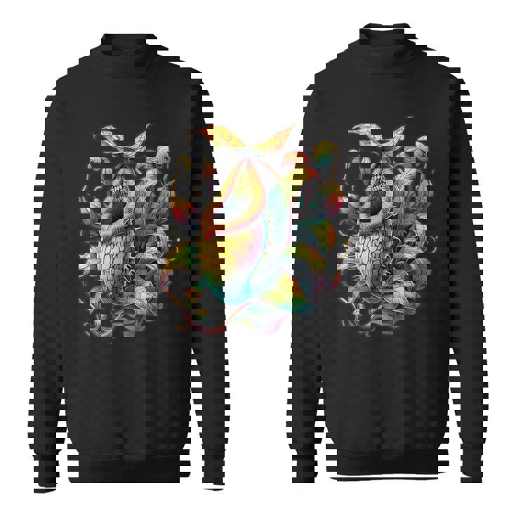 ヴィンテージ ネペンテス ピッチャー 植物ティー 食虫植物アート スウェットシャツ