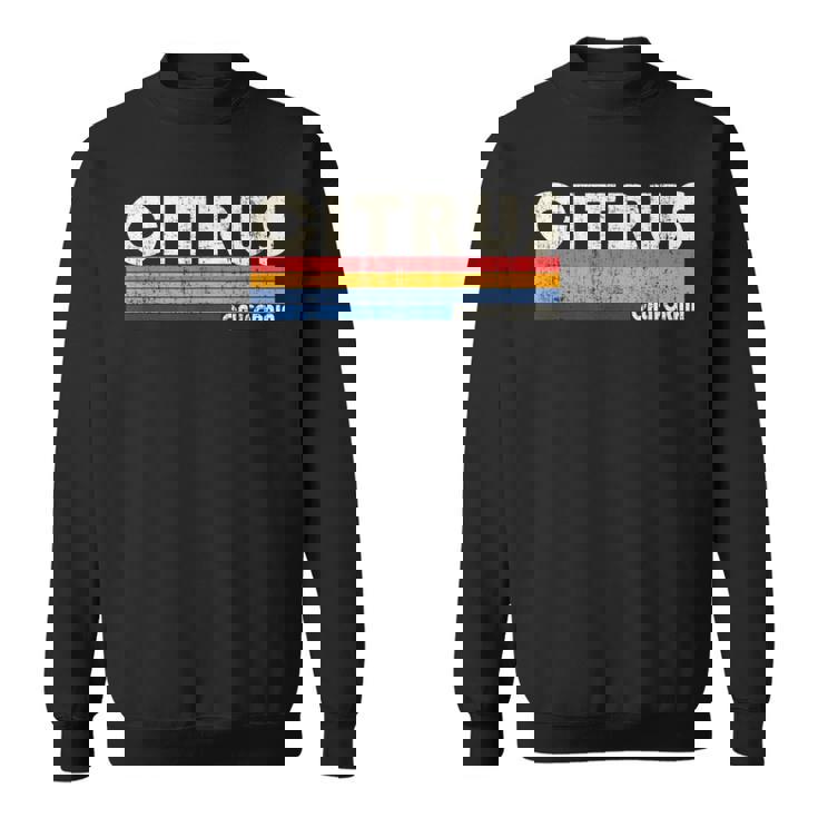 ヴィンテージ レトロ 70年代80年代スタイル シトラスの故郷、Ca スウェットシャツ