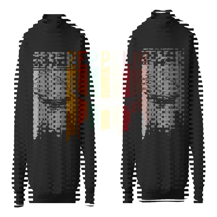 ヴィンテージ レトロ ツェッペリン 飛行船 アンティーク調 スウェットシャツ