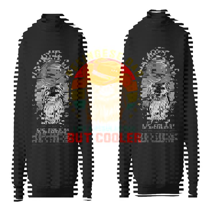 ヴィンテージ レトロ ペキニーズパパ Like Regular Dad But Cooler スウェットシャツ