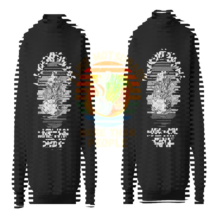 ヴィンテージ 人よりモツナベが好き レトロ もつ鍋 スウェットシャツ