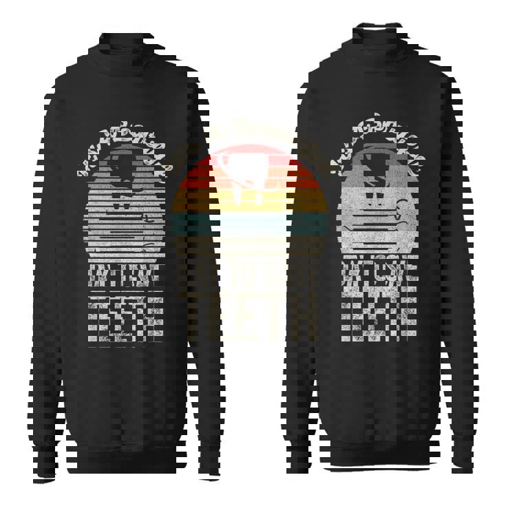 ヴィンテージ 歯医者 歯医者 美人の日 スウェットシャツ