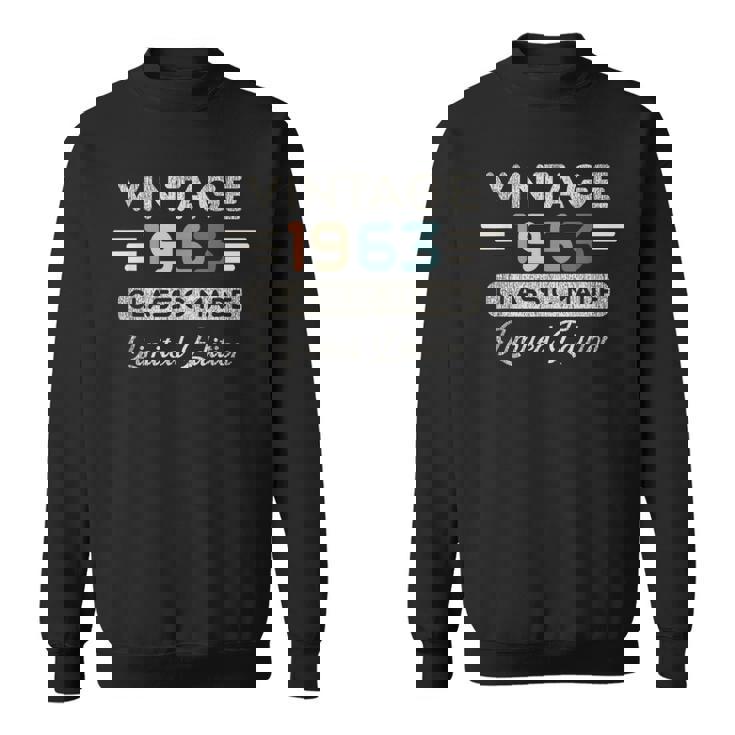 ヴィンテージ1963限定版 62歳の誕生日 スウェットシャツ