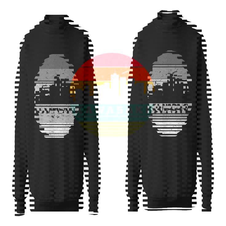 ヴィンテージカワサキスカイラインシルエット スウェットシャツ