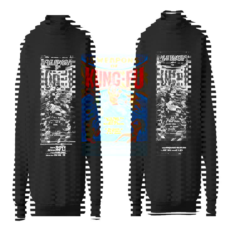 ヴィンテージカンフー格闘技 映画レトロギフト スウェットシャツ