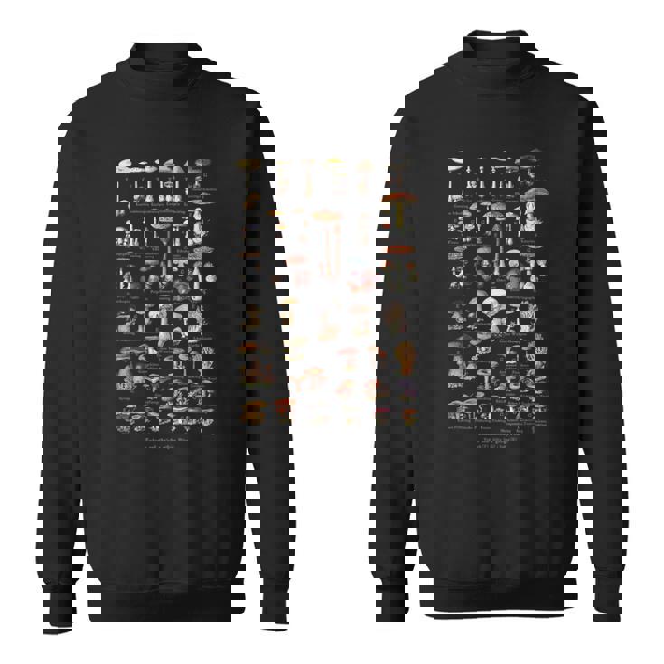 ヴィンテージキノコドイツ語の名前キノコ狩り スウェットシャツ