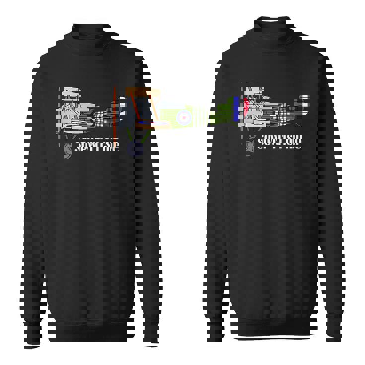 ヴィンテージ複葉機第一次世界大戦イギリス空軍ソッピーススナイプ スウェットシャツ