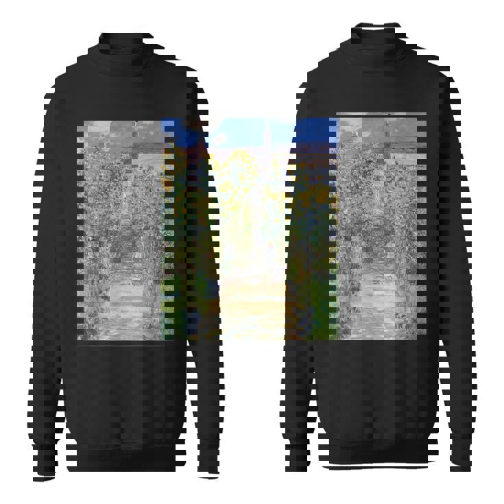 ヴェトゥイユの画家の庭／クロード・モネ（ビッグプリント）【世界の名画】Claude Monet 美術館アート 油絵 スウェットシャツ