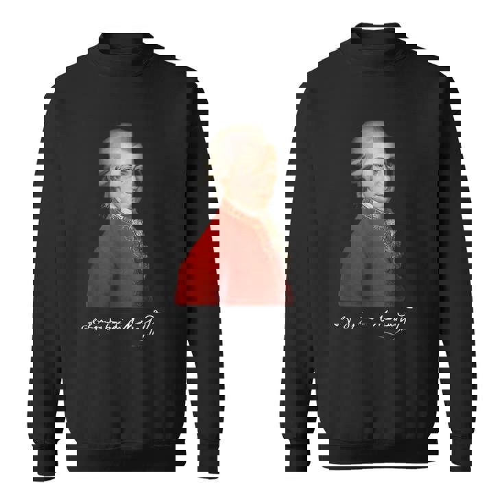 ヴォルフガング・アマデウス・モーツァルト 作曲家 シグネチャー クラシック音楽 スウェットシャツ