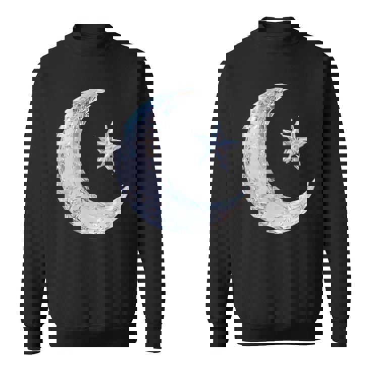 三日月と星 スウェットシャツ