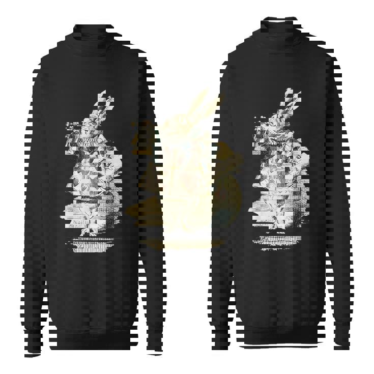 不思議の国のアリス 白ウサギ トランプデザイン スウェットシャツ