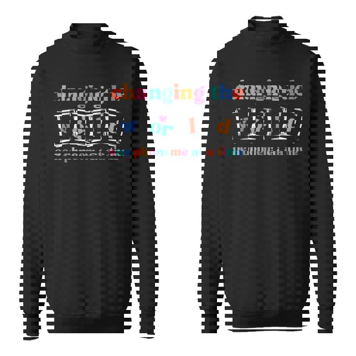 世界を変える失読症の先生 一度に一つの音素 スウェットシャツ