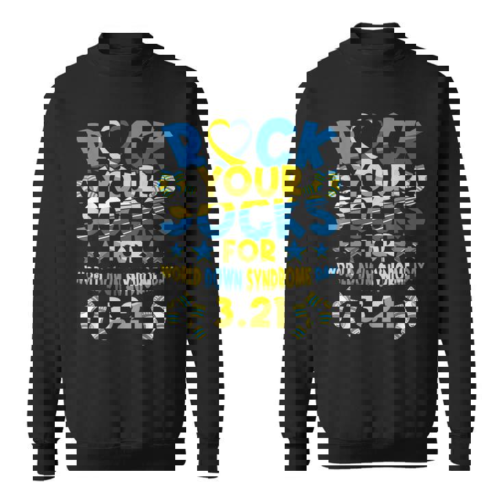 世界ダウン症デー321啓発に向けて、靴を履いて頑張ろう スウェットシャツ