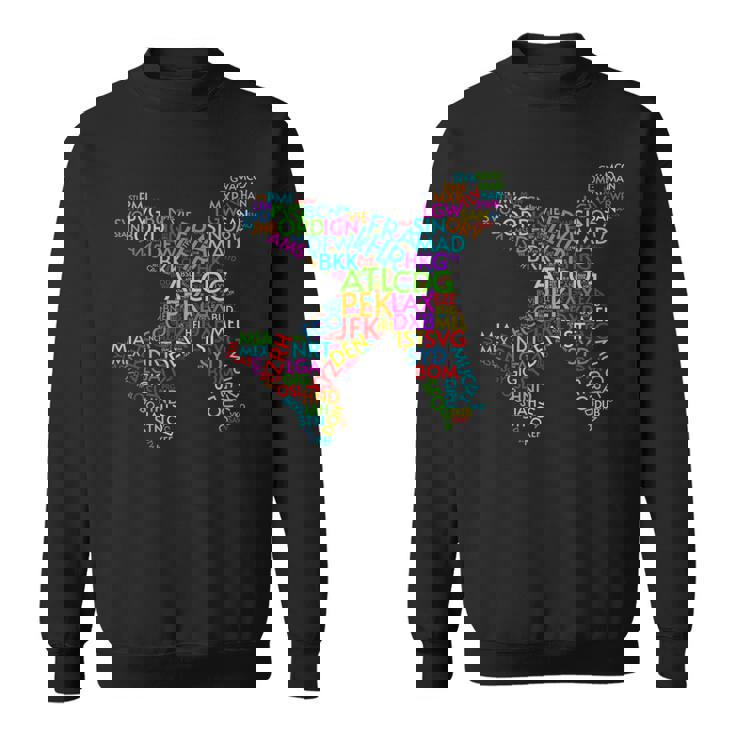 世界空港コード スウェットシャツ