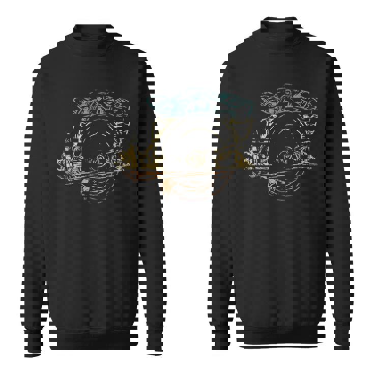 丸鋸ツール レトロ ヴィンテージ 職人 大工 スウェットシャツ