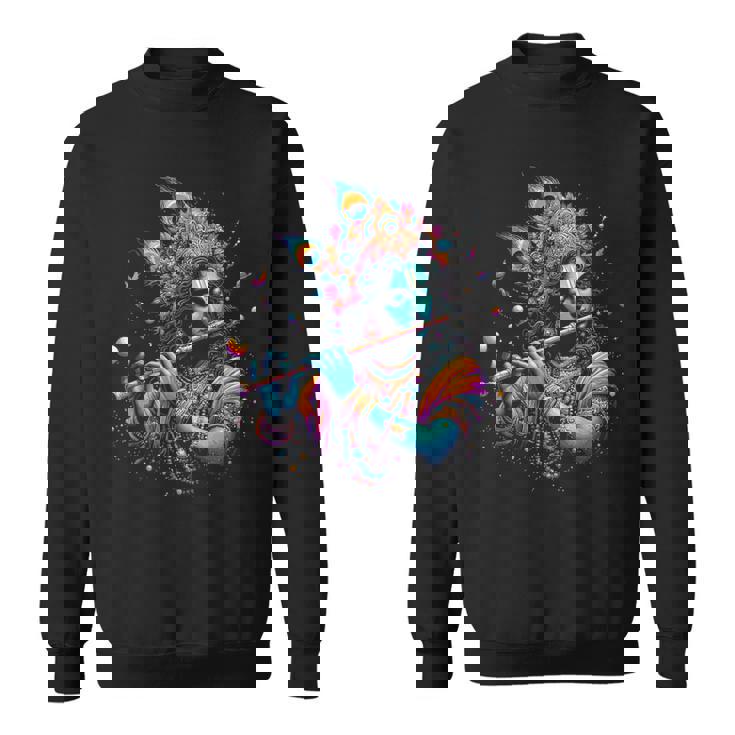 主シュリ クリシュナ ヒンドゥー教の神 主シュリ クリシュナ 恋人 信者 スウェットシャツ