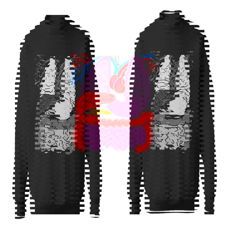 人体の解剖学 スウェットシャツ