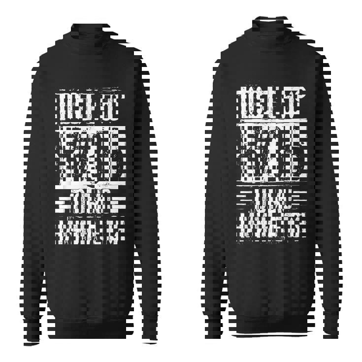 人生は50歳を過ぎてから始まる」ロシア語 ロシア人 スウェットシャツ