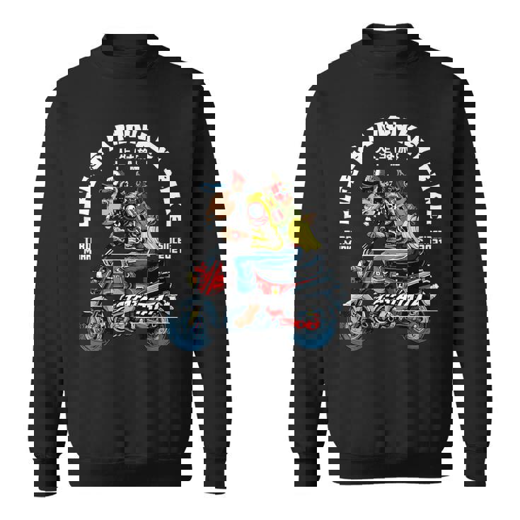 人生はモンキーバイク スウェットシャツ