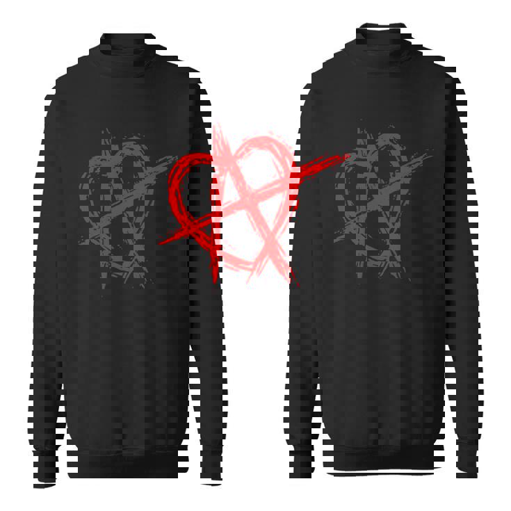 人間関係アナーキー シンボル・ロゴ Ra 恋愛関係アナーキー スウェットシャツ