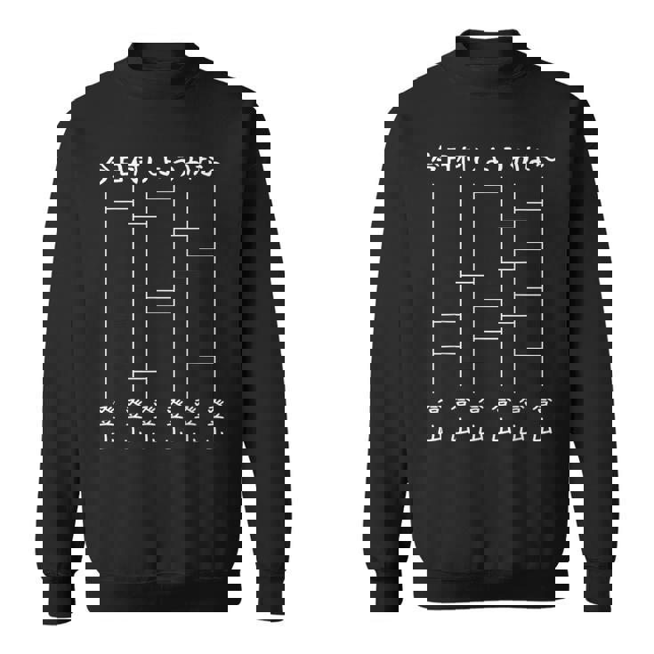 今日何しようかな 登山 あみだくじ おもしろ 面白い ギャグ ネタ ウケ狙い 笑える スウェットシャツ