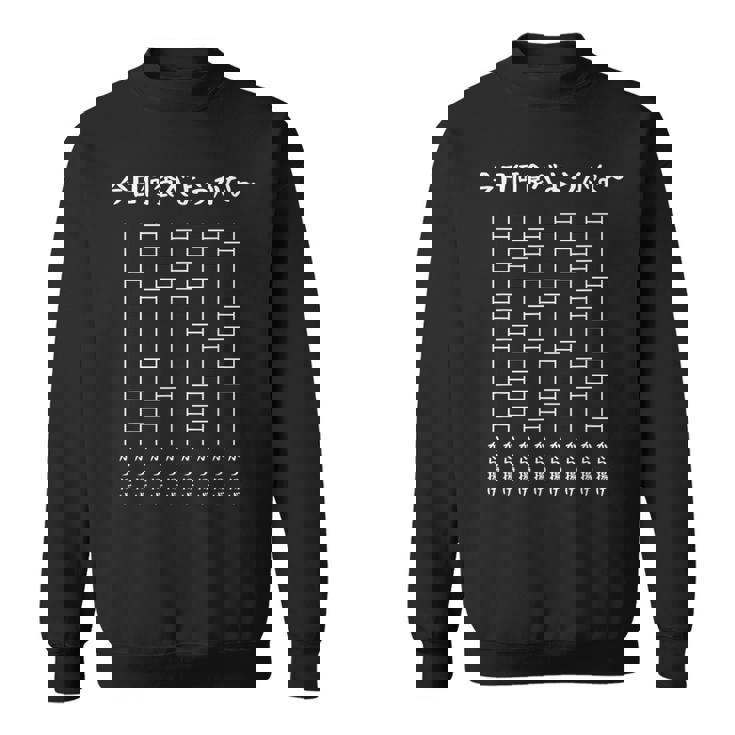 今日何食べようかなー あみだくじの面白ネタ から揚げ あみだくじ ギャグ ジョーク から揚げ好き おもしろ スウェットシャツ