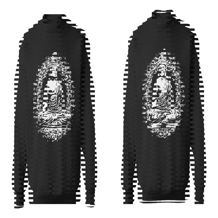 仏像 ヨガ 仏教 禅 仏教 瞑想 スウェットシャツ