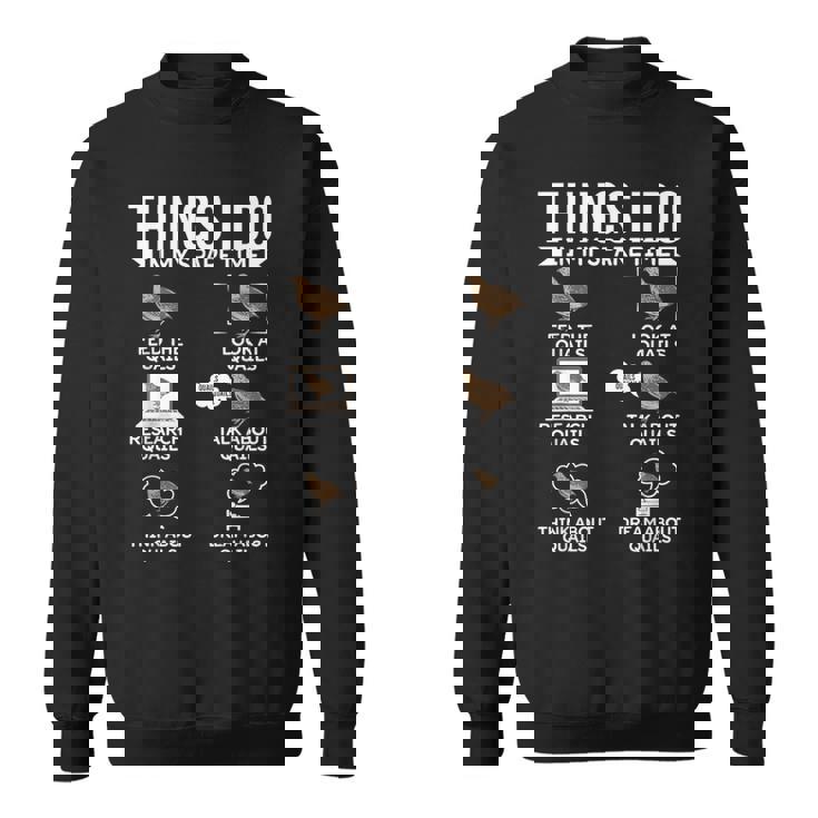 余暇にやること ウズラの鳥狩り ウズラ スウェットシャツ