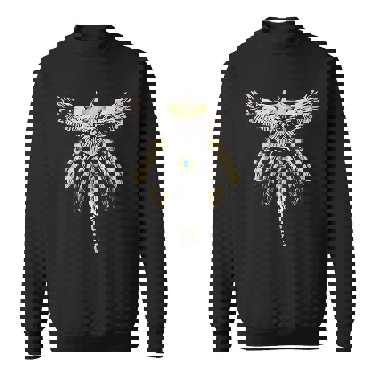 先金イーグル五連フェザー スウェットシャツ